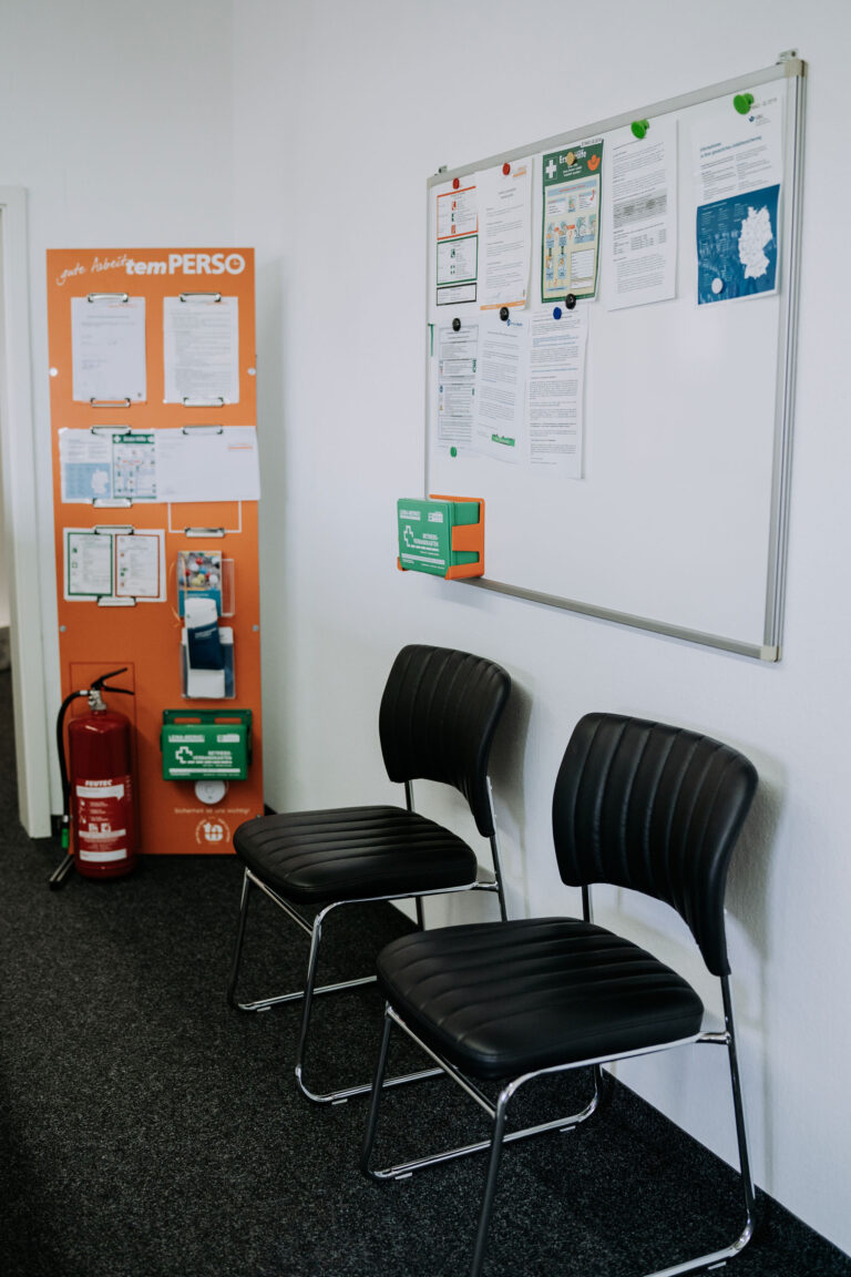 Wartebereich temPERSO Schwäbisch Hall
