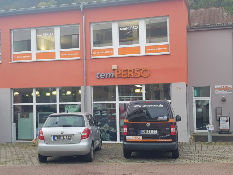 Außenansicht Personalvermittlung temPERSO Wertheim
